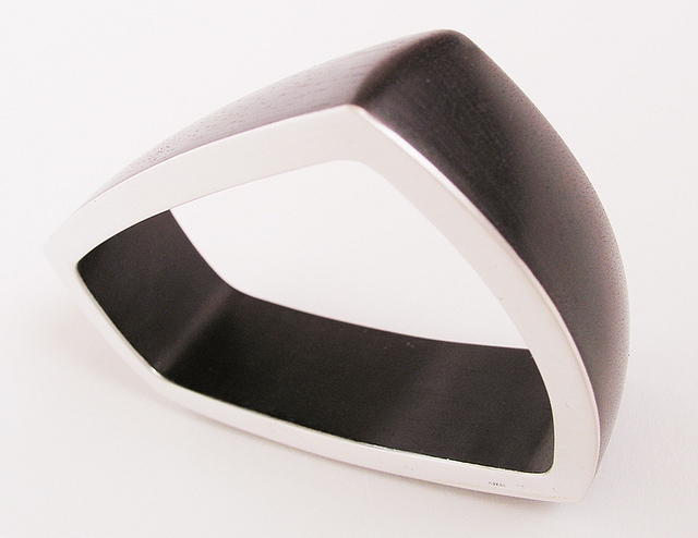 Bangle Ebony with SIlver : $369