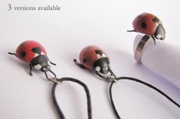 Ladybird Pendant with Mother of Pearl : $231