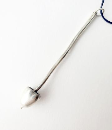 Magic Mushroom Psilocybin Pendant Necklace Solid Silver Liberty cap : $124