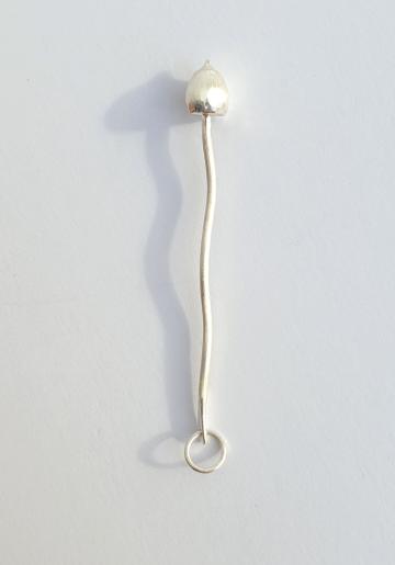 Magic Mushroom Liberty cap Pendant or Keyring Necklace NEW smaller DESIGN Introductory OFFER Solid Silver Handmade : $45