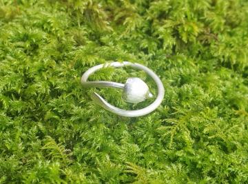 Liberty Cap Silver Ring Magic Mushroom - Adjustable : $43